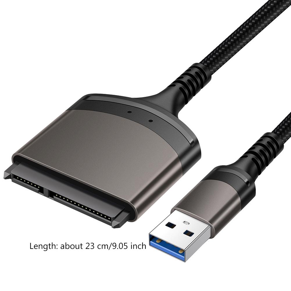 USB 3.0/Type C To SATA Cord 7+15/22 Pin Computer Connector Support Windows/MacOS/Chrome OS/Linux 1 Gbps for 2.5 Inch SSD HDD