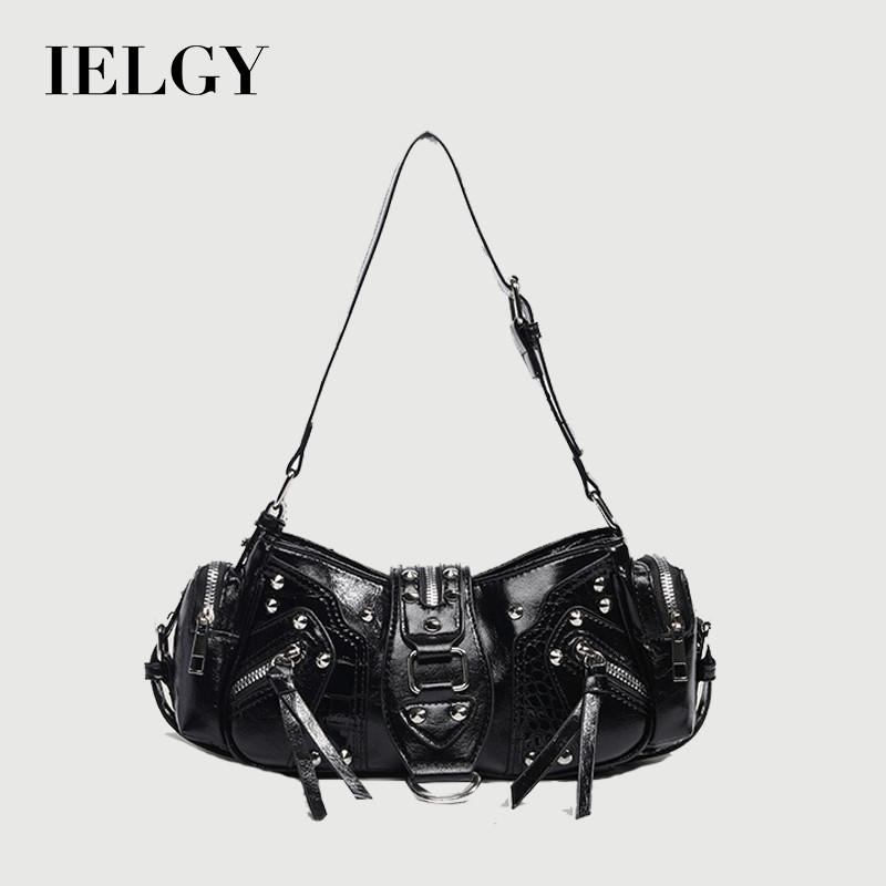 IELGY Ladies Underarm Shoulder Crossbody Bag - Oil Wax Leather