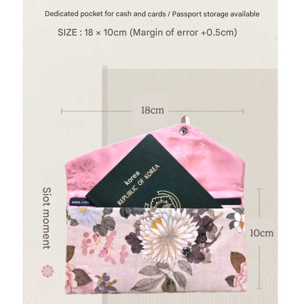 Siot Moment Handmade Korean Traditional Pattern Premium Cash Envelope and Card Wallet