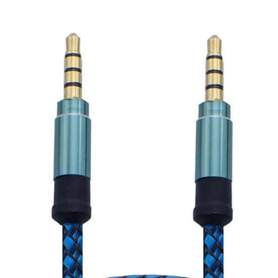 Audio Line Firm Corrosion-resistant Metal Firm Braided Stereo Cord for MP3