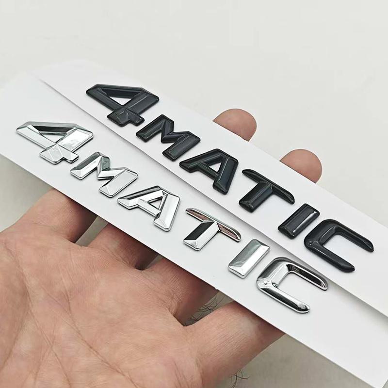 3D ABS Car Letters 4MATIC 4 MATIC Badge Sticker Rear Trunk Badge Emblem For Mercedes Benz C E G S GLC GLS Class AMG Accessories