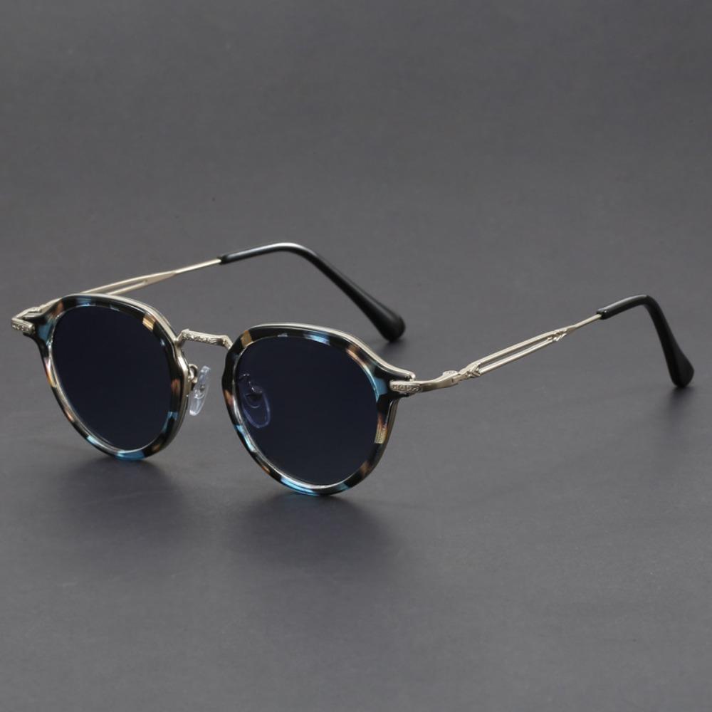 Tortoise Acetate Metal Leg Shades GlassesFrame Handmade Oval Square Men Classical Handmade Ladies Eyeglasses with High Quality