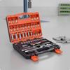 53 Pieces Socket Set with Hard Shell Case Polished Chrome Wrench Organized Tool Kit