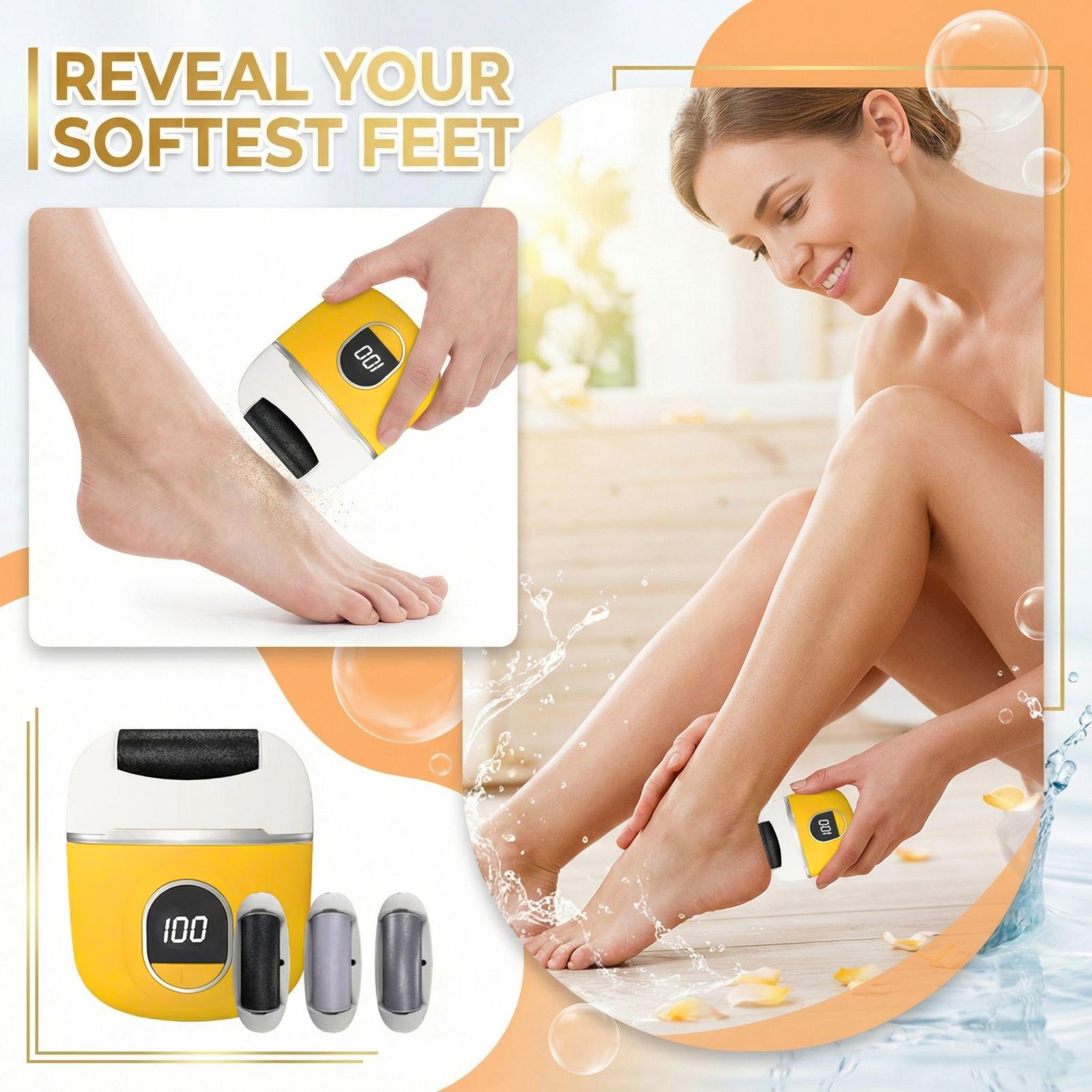 

Household Electric Foot Grinder For Removing Dead Skin From The Feet Charging Model One Size жёлтый