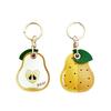 Anti-lost Fruit Key Chain Leather Bag Pendant Fashion Access Card Holder  Gifts