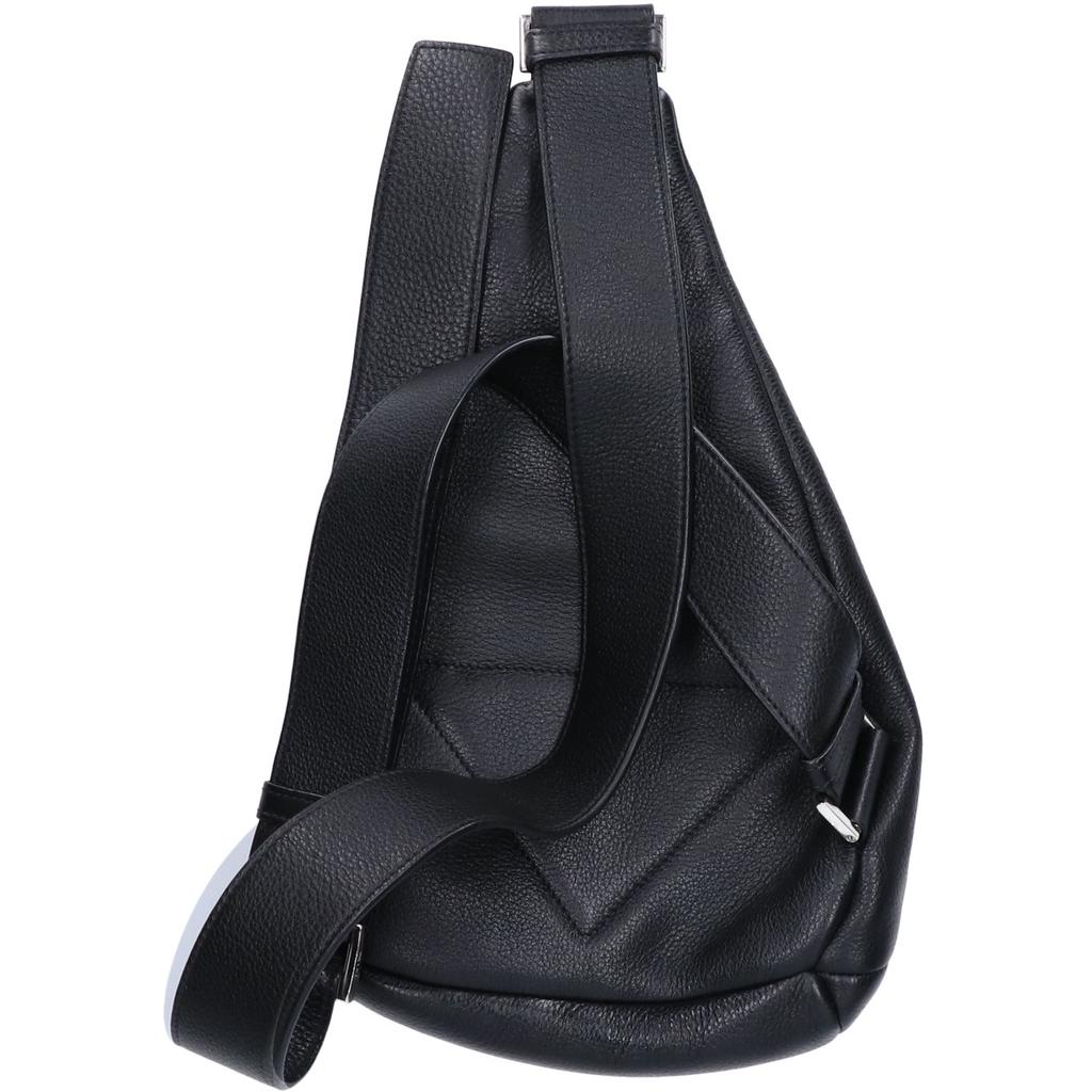 PRADA 2VZ098 Vitello Dino Cow Leather Crossbody Bag Shoulder bag blackUsed