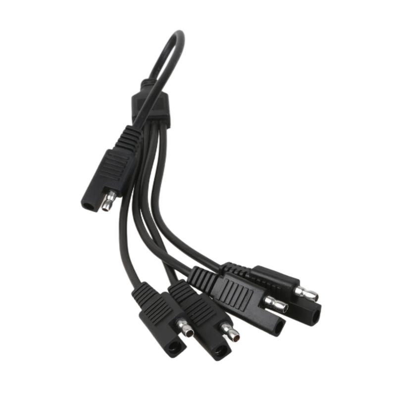 SAE Power Automotive Connectors Cable Y Splitters 1 to 2/3/4 SAE Extension Cable 18AWG for Automotive Camp Trailer