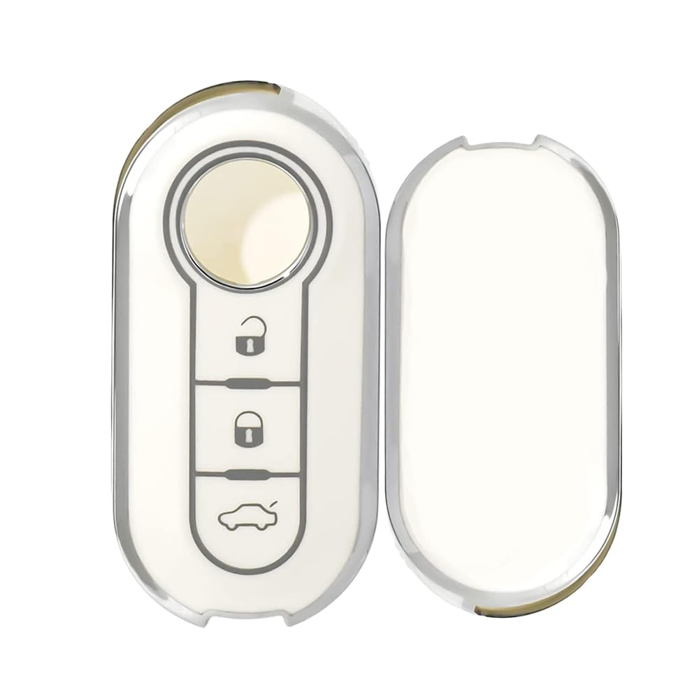 [KUNIO] Fiat Key Case Key Cover Key Holder Silicone Genuine белый