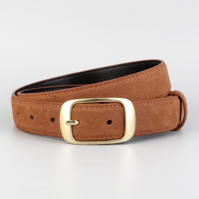 Classic Genuine Leather Waist Belt For Women With Pin Closure For Jeans And Formal Use