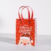 Santa Claus Christmas Gift PVC Tote Bag - Square Souvenir & Apple Packaging for Christmas Eve