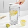 Flip Cover Refrigerator Water Pitcher Transparent Cold Brew Teapot Cold Water Kettle  Fruit Juice