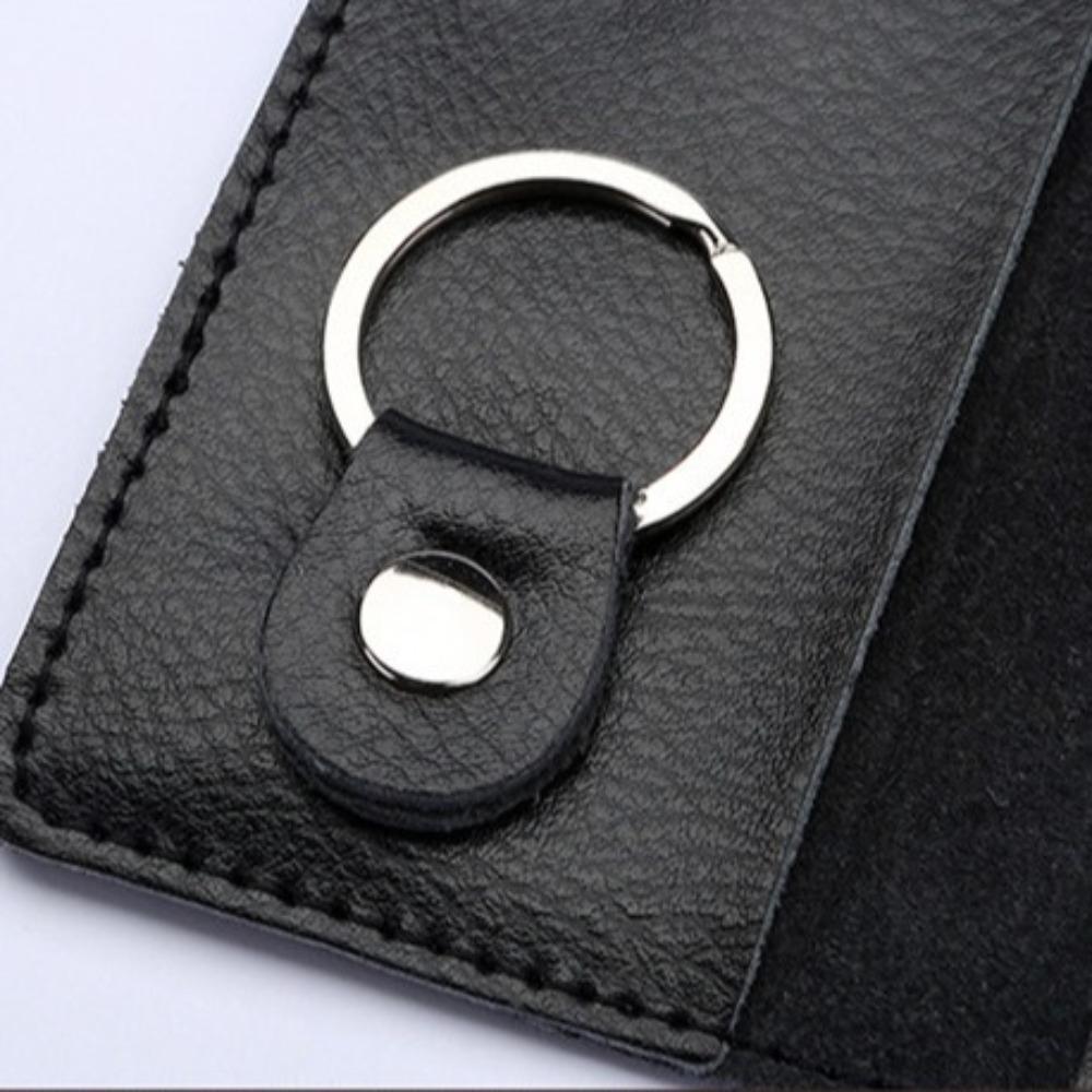 Cow Split Key Holder Organizer Pouch Housekeeper Car Key Wallet Genuine Leather Keychain Men Women