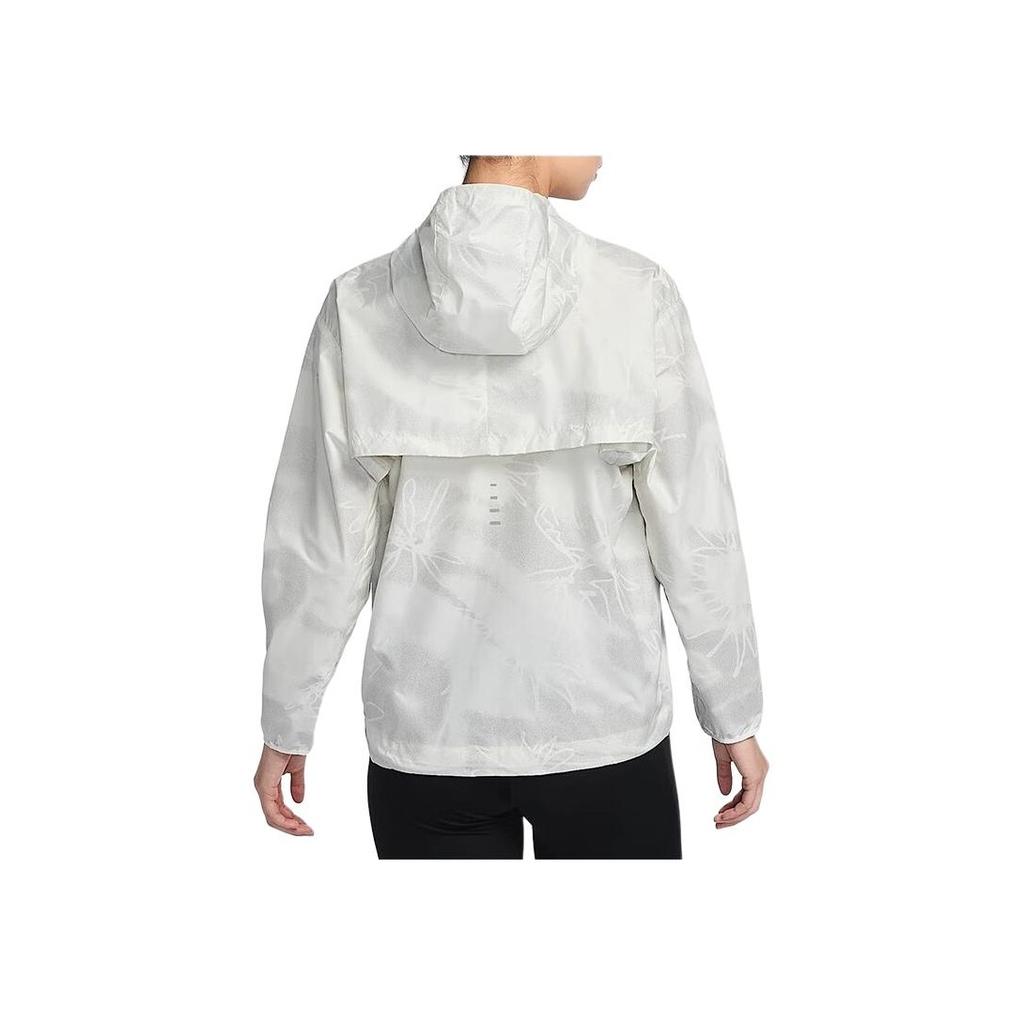 Nike Running Division Hooded All-Over Print Versatile Long Sleeve Jacket Women Jacket Sail HJ2194133