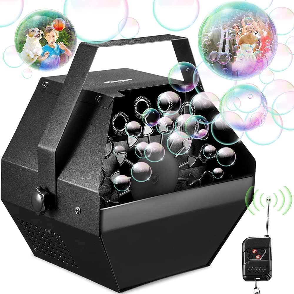 

DJ Disco Stage Party Mini Bubble Machine Wedding Festival Ambience Toys Bubble Maker Machine Remote Control Battery Model