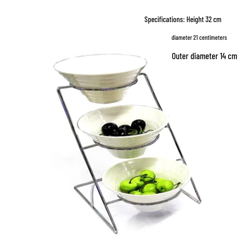 Premium Double Core Buffet Cold Food Display Rack