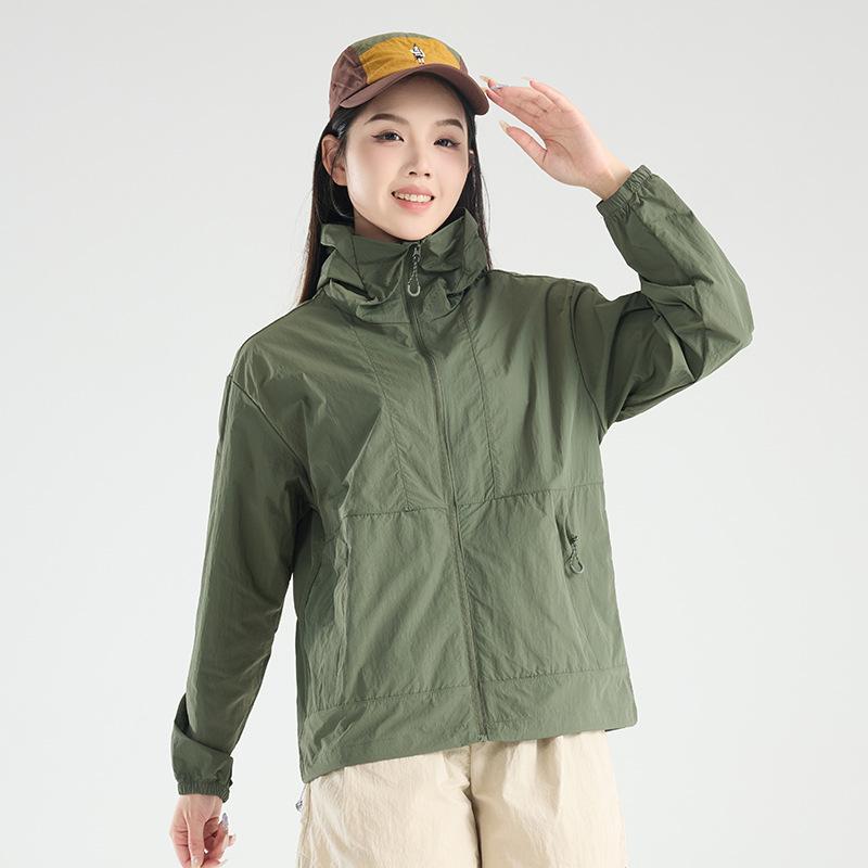 UPF10 + Ice Silk Sunscreen Clothing Men's Summer Couples Outdoor Sports Sunshade Jacket UV Protection Sunscreen Clothing
