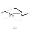 Anti Blue Light Reading Glasses for Men Business Office Classic Women Memory Titanium Alloy Half Frame Presbyopic Glasses