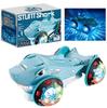 Funny 360° Spinning Shark, Glow In Dark, Educational Toy for Kids, Indoor Outdoor Stunt Play, Shark Shape