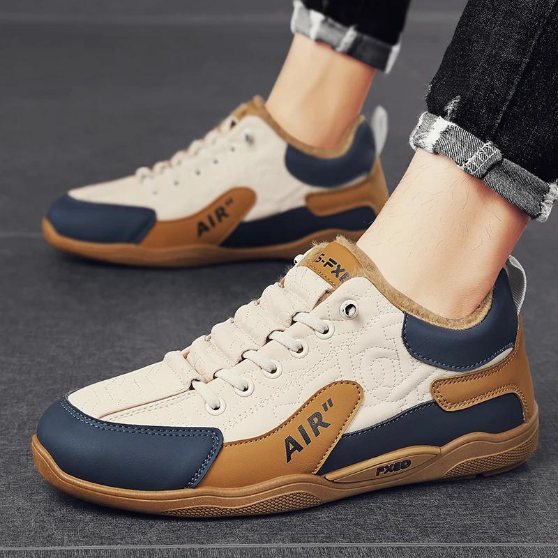Winter Cotton Men's Casual Shoes Sports Shoe For Men Outdoor Wear-resistant Lightweight Comfortable Fashion Young Male Sneakers