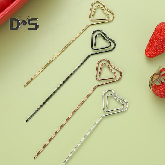 Reusable Drink Picks Heat Resistant Long Lasting Decorative Multi Shapes Fruit Stick for Bar