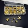 1 Box Fashion Five-pointed Star Claw Nails Box Clothing Shoes Bag Leather Accessories Clothing  Color Claw Nails