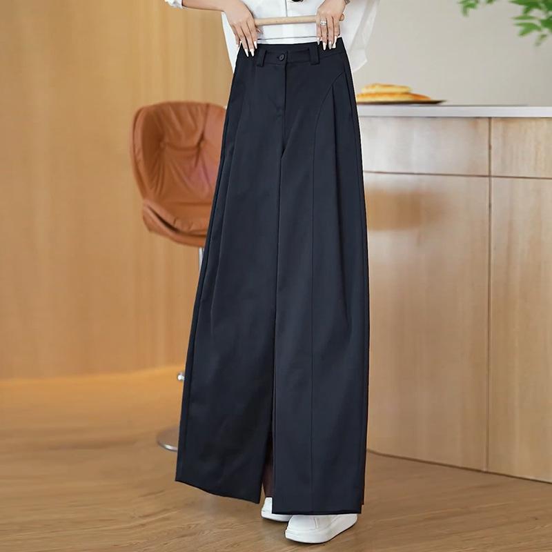 

Khaki Women s High-Waisted Wide-Leg Pants - Spring/Autumn 2026 Collection M /27 [95-105 lbs] чорний