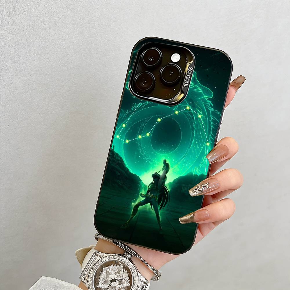 Saint Seiya Phone Case For iPhone 17,16,15,14,13,12,11 Plus,Pro Max,XS,Colorful Silver Phone case Funda Cover