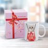 1Pack 11oz White Ceramic Mug Featuring Clear Double-Side Printed Style Reliable Coffee Cup For Home Office Use