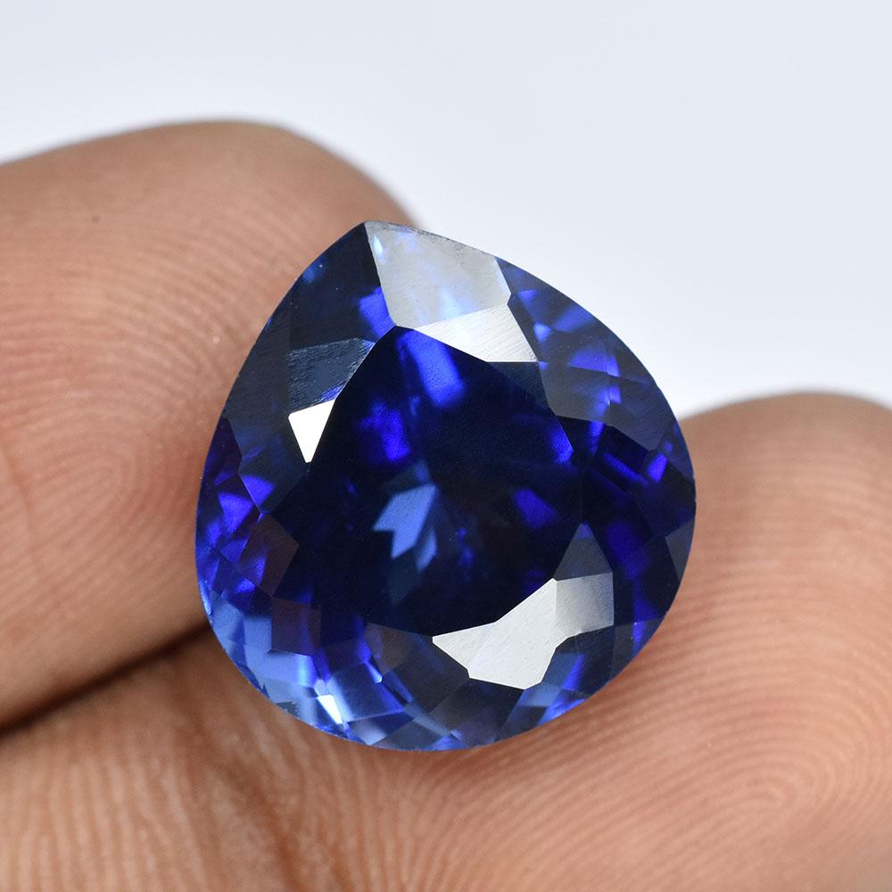13 Ct Natural Blue Sapphire Pear Cut Loose Gemstone