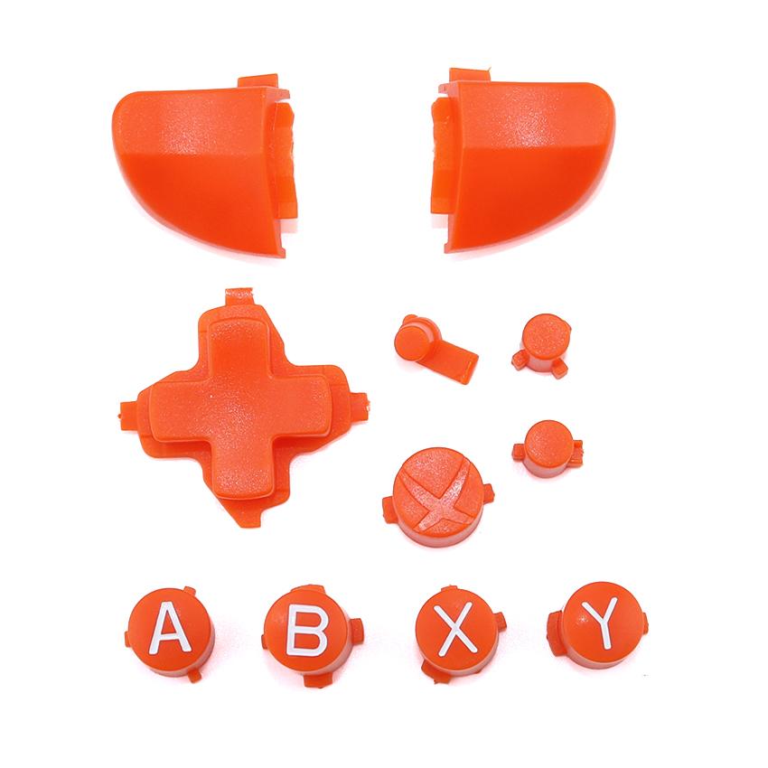 10 Colors/11 Piece Set Solid RT LT Trigger Buttons Mod Kit for Microsoft Xbox One S Slim Controller Analog Stick Dpad