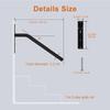 Wall Mount Staircase Handrail Alloy Steel Hvy Duty Stair Railing Grab Bar for Garage