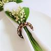 Vintage Wooden Napkin Ring Holder - Rustic Wedding Table Decor, Handmade Bridal Shower Party Craft Desktop Ornament