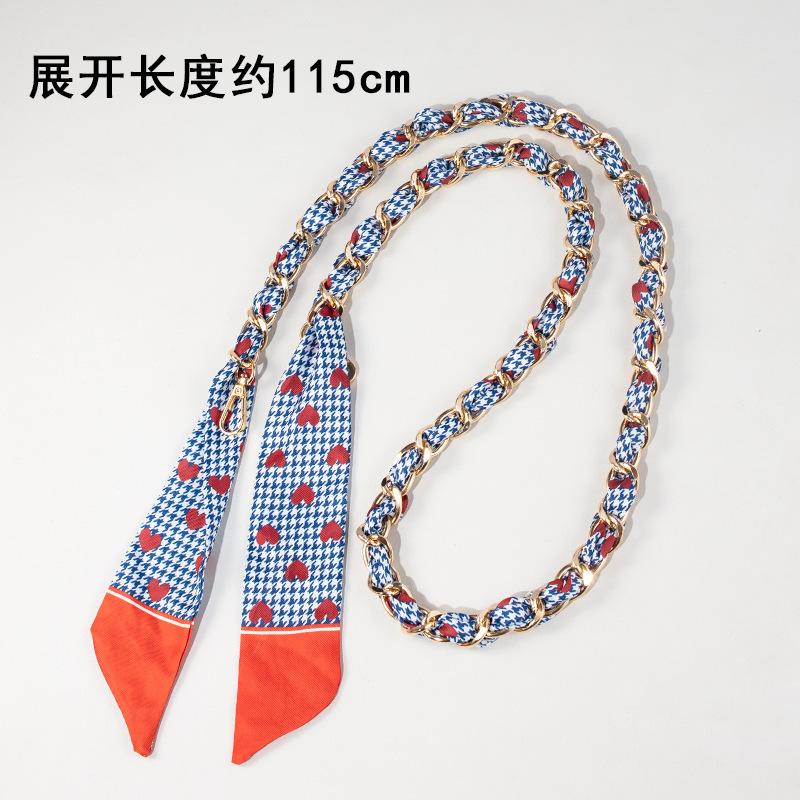 Bag Chain Strap Silk Scarf Metal Long Decorative Accessory Modification Order Buy Replace Evelyn Shoulder