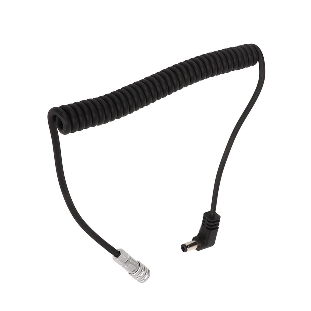 2Pin Spring Power Cable Plastic DC Camera Spring Power Supply Cord Replacement Accessory for BMPCC