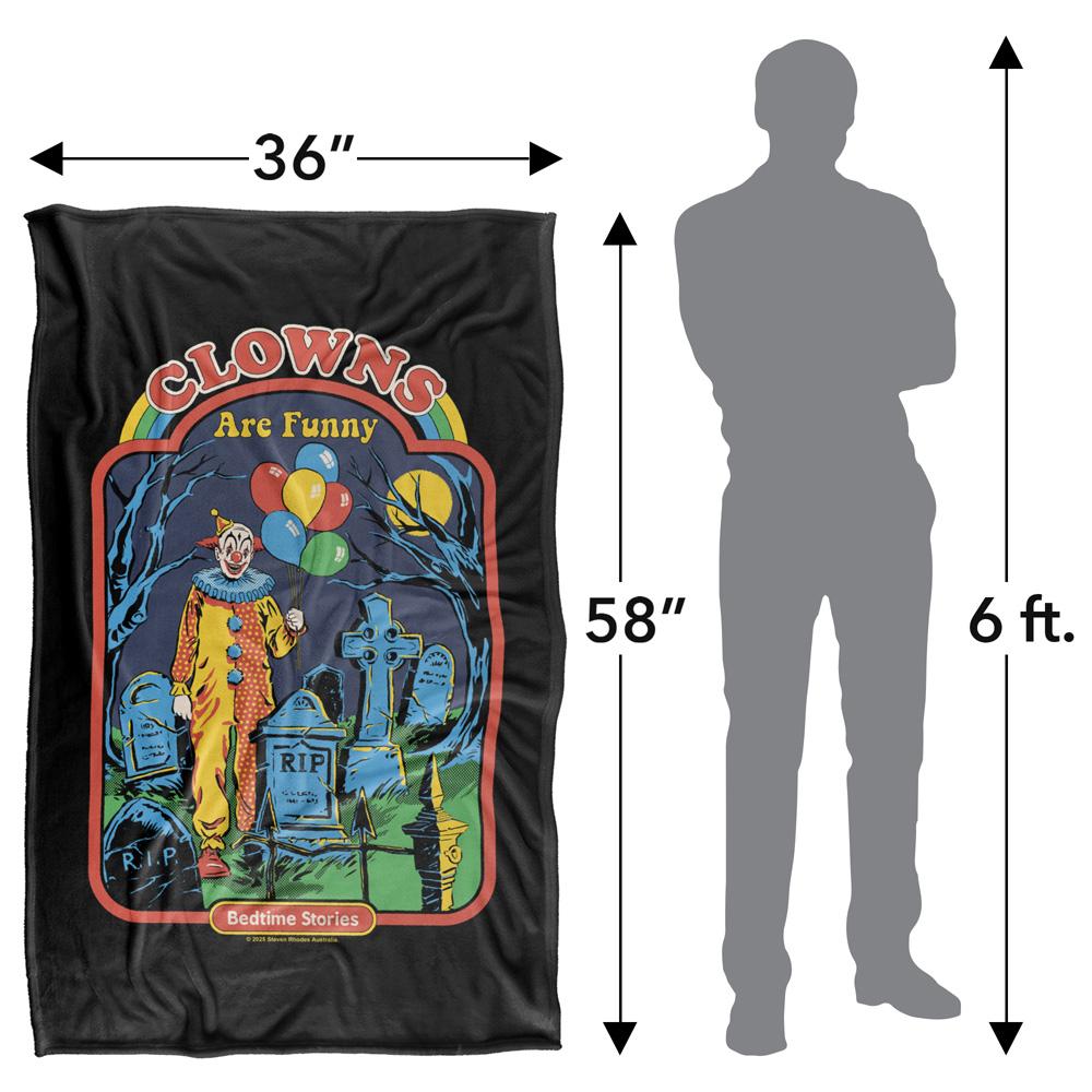 Steven Rhodes Clowns Are Funny Soft Touch Blanket