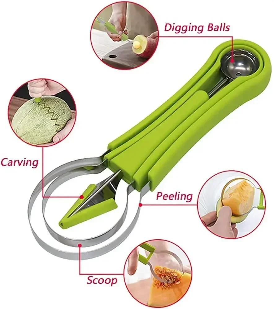 Fruit Carving Knife, Watermelon Slicer, Shovel Type Fruit Platter, Fruit Puree Separator, Kitchen and Household Small Tool