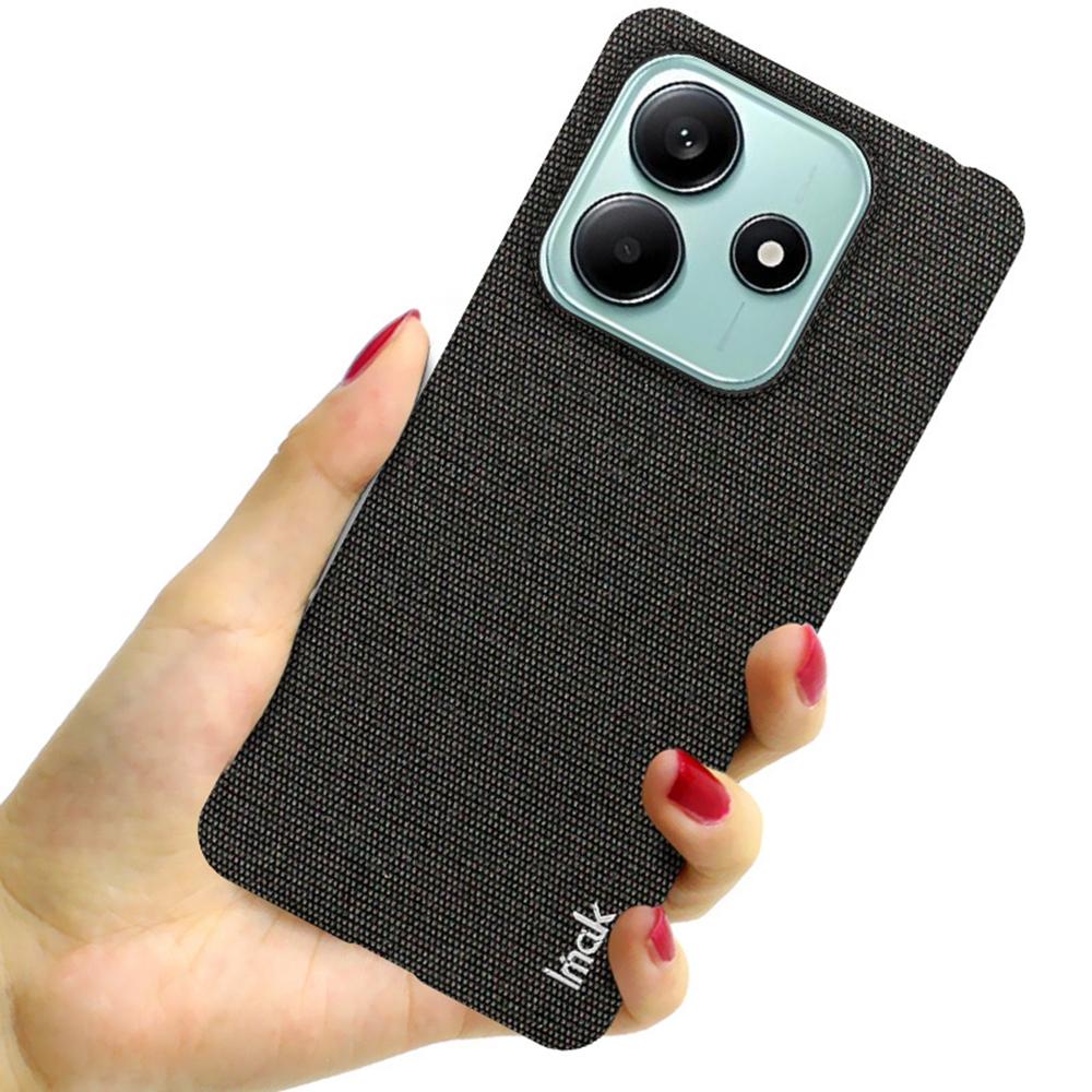 IMAK Ruiyi Series for Xiaomi Poco M7 Pro 5G/Redmi Note 14 5G Case Fabric Texture Leather+PC Phone Back Cover