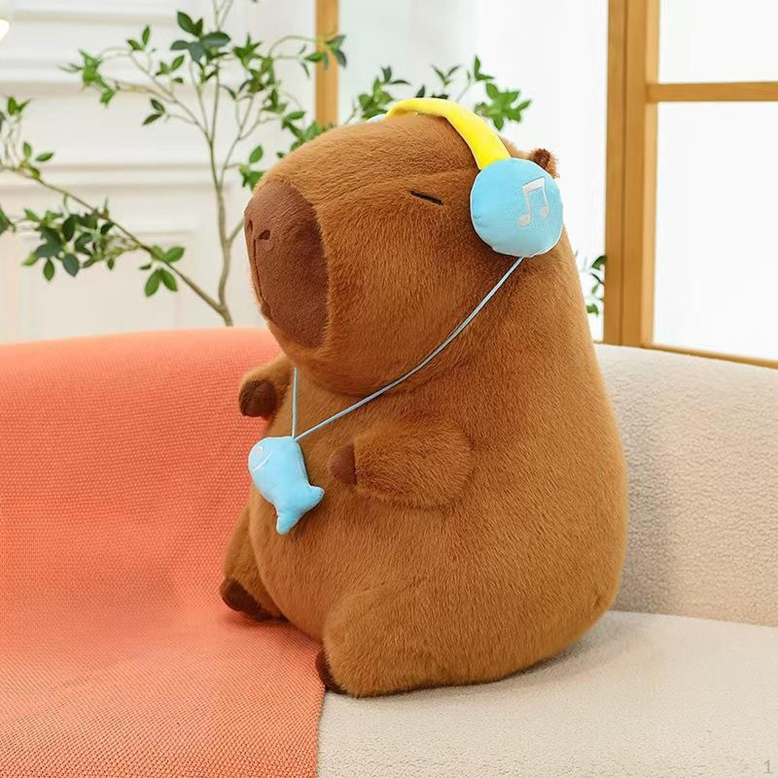 

Мягкая игрушка капибара 25 см для детской комнаты и домашнего декора 25cm A