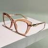 Oversize Cat Eye Glasses Women Fashion Multi-color Blue Light Blocking Optical Frames Trendy Stylish Design Decor Eyewear