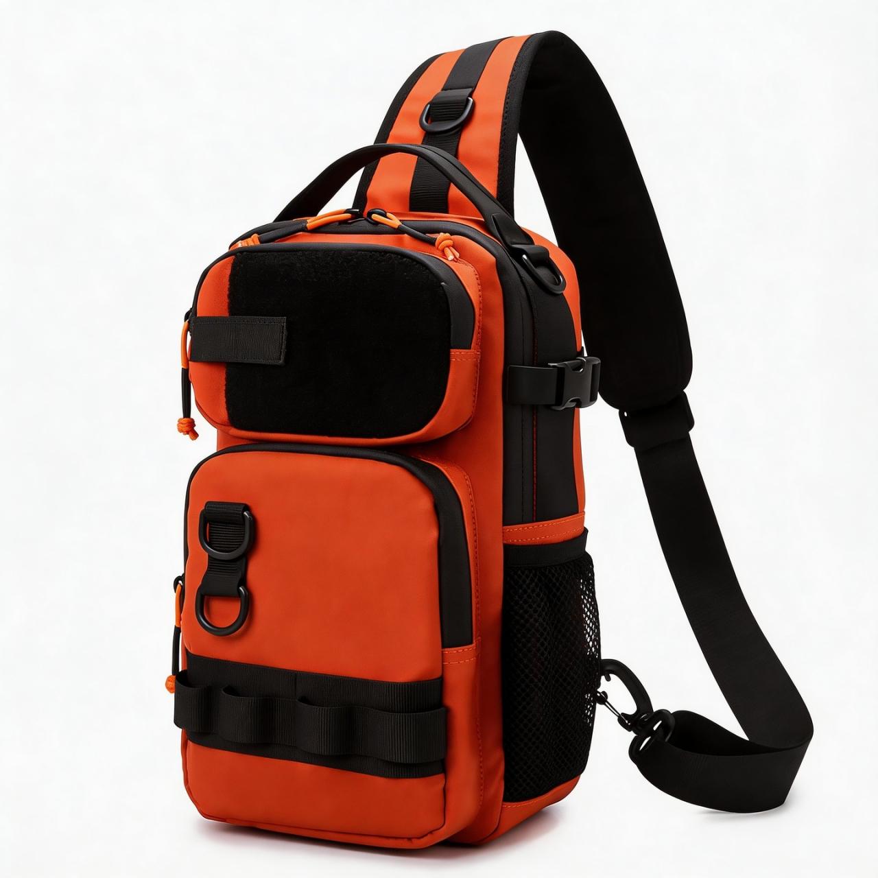 Outdoor Waterproof Fishing Backpack Hiking Travel Sports Waist Chest Bags Cycling Leisure Climbing Camping Cross Bags Rucksack оранжевый