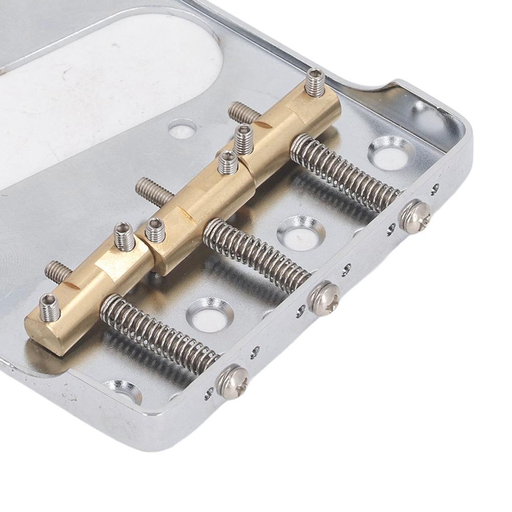 Cut-Down Sides Guitar Bridge Tailpiece 3 Saddles Vintage Guitar Bridge For Electric Guitar
