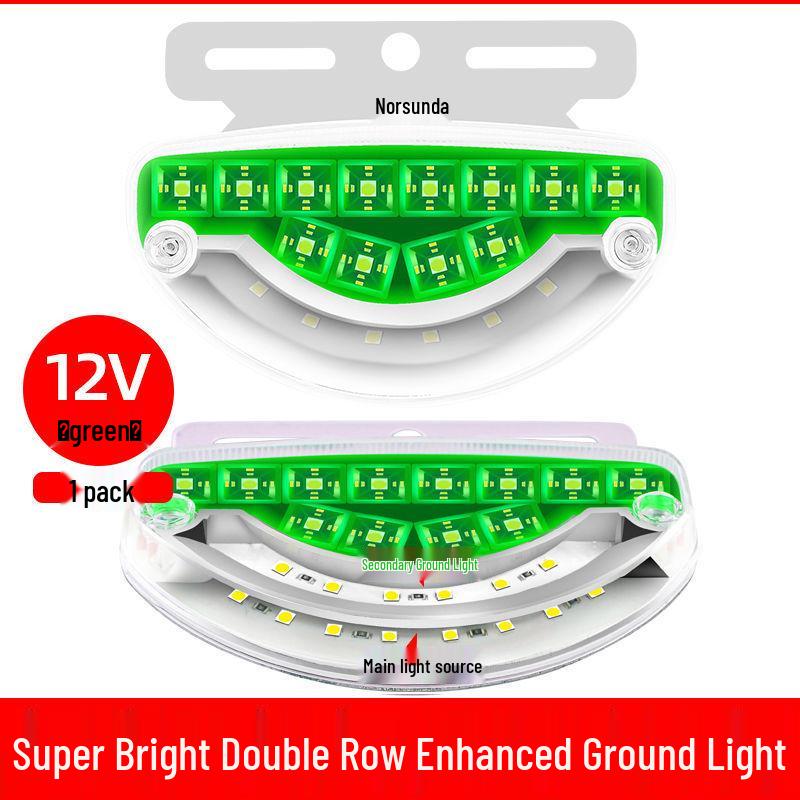 24V LED Truck Ground Light: High Brightness, Waterproof Side Marker, 12V Tire & Turn Signal Light