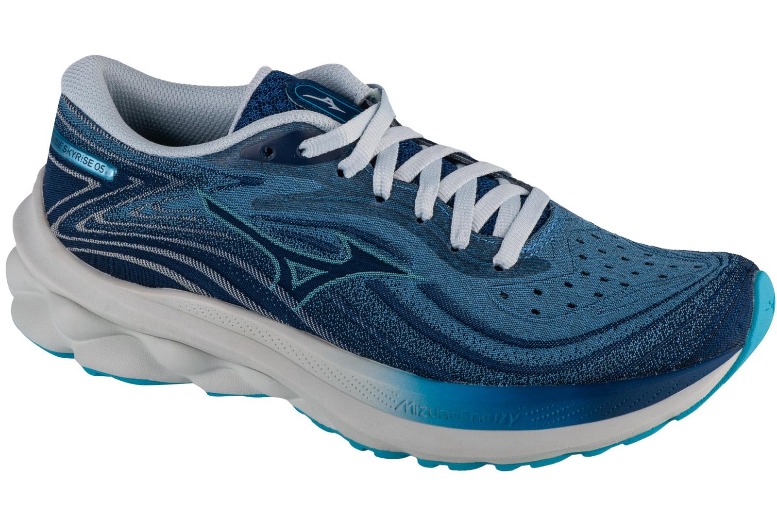 Mizuno Wave Skyrise 5, Tênis de corrida azul feminino 38 azul