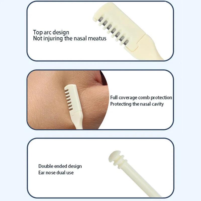 173--- 3/5/10Pcs Nose Hair Remover 360 Rotating Nasal Clippers Nose Hair Trimmer for Women Men Manual Nose Hair Trimme