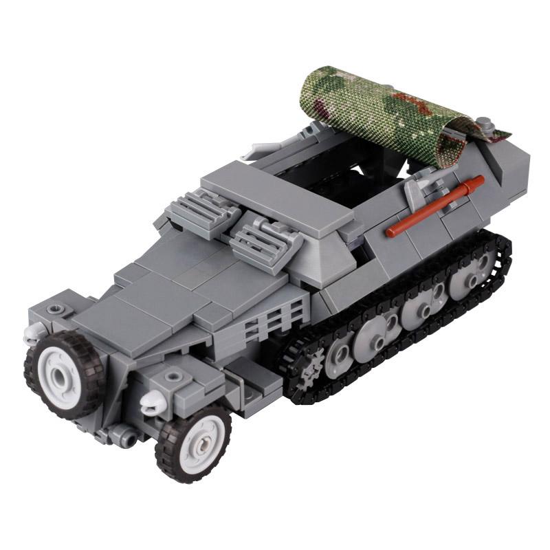 MOC Military Tank Series Building Blocks Army Soldier Figures Vehicle Special Force Armored US Car Cannon Truck Bricks Toys Gift