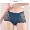 Big Size Female Summer Sexy Lace Hollow Ice Silk Fight Receive Abdomen Lift Hip High Waist Triangle Briefs