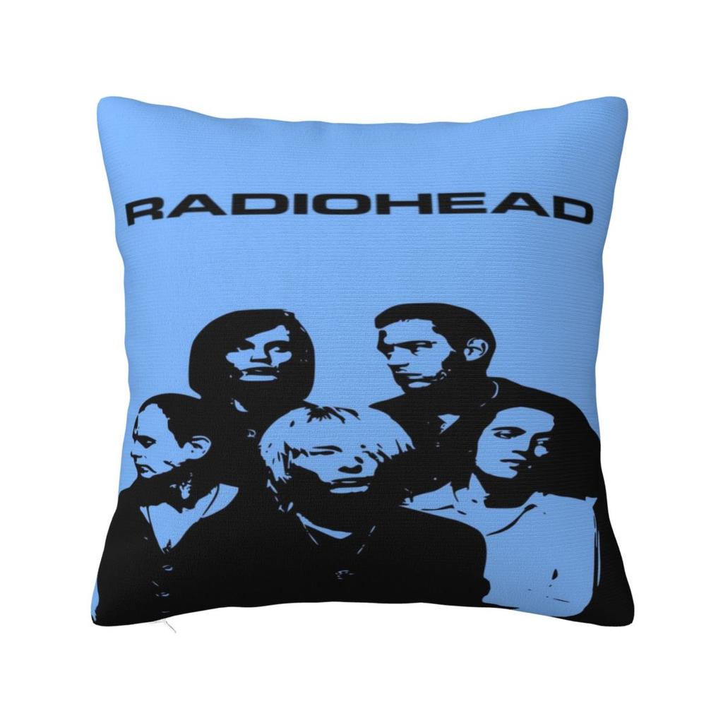 Radiohead Rock Metal Band Pillowcase Cushion Cover Throw Pillow Cover Soft And Sweet Chair Decoration Zippered Multi Size
