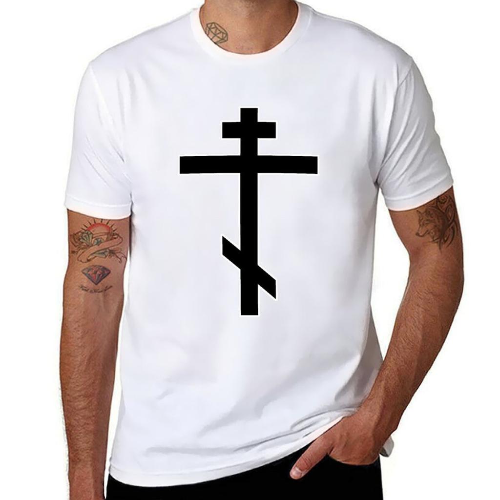 Cross Of The Orthodox Church Tshirt Basic Casual Wear Short Sleeve Top