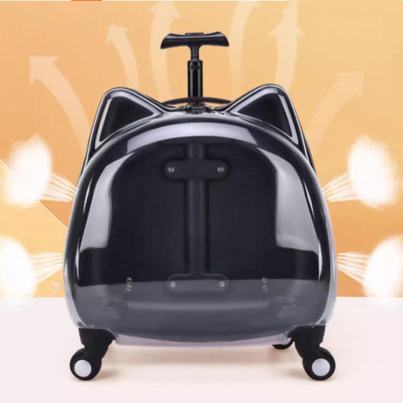 Portable Pet Trolley Outdoor Cat Carriers Large Capacity Ventilation Stroller for Dogs Cat Puppy Carrier Travel Pet Products