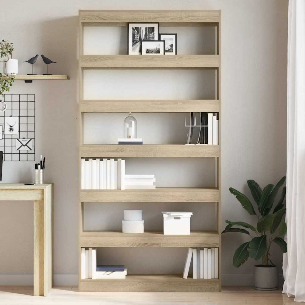 Bookshelf Sonoma Oak 100 x 30 x 198 cm Particleboard